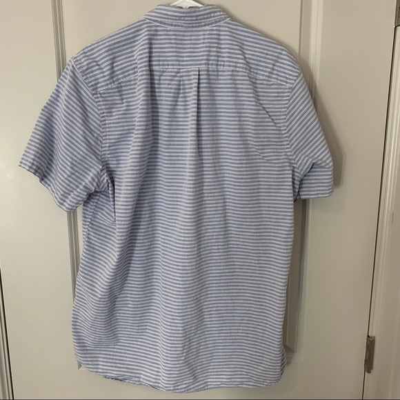 Good threads slim fit short sleeve casual striped button down shirt | size XL - Picture 5 of 11